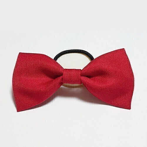 【送料無料】赤色リボン ヘアゴム 髪飾り コスプレ衣装小物 赤 レッド コミケ ハロウィン 仮装 クリスマス シンプル 無地【即決】拍卖