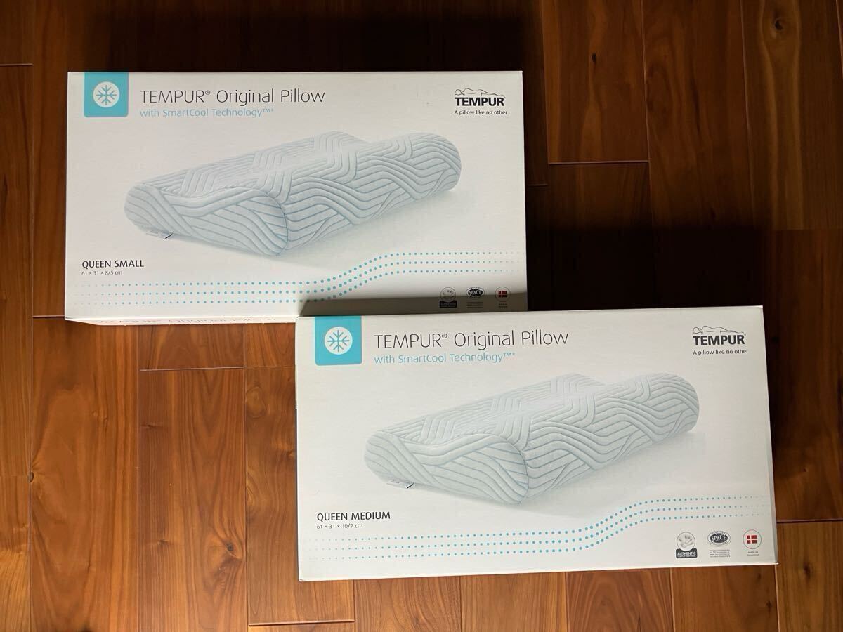テンピュール 新品 日本正規品 オリジナルピロー スマートクール ピロー Queen SとMのセット スムースピローケース枕カバー2枚付 拍卖