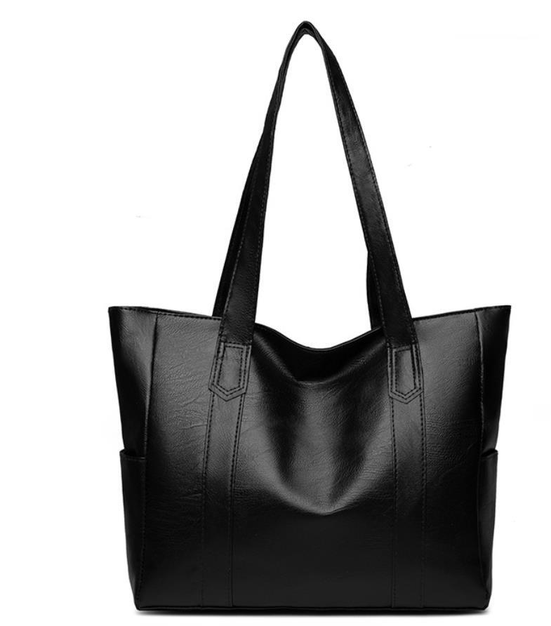 送料無料 匿名 ショルダーバッグ レディース レザーバッグ 肩掛けトートバッグ ブラック拍卖