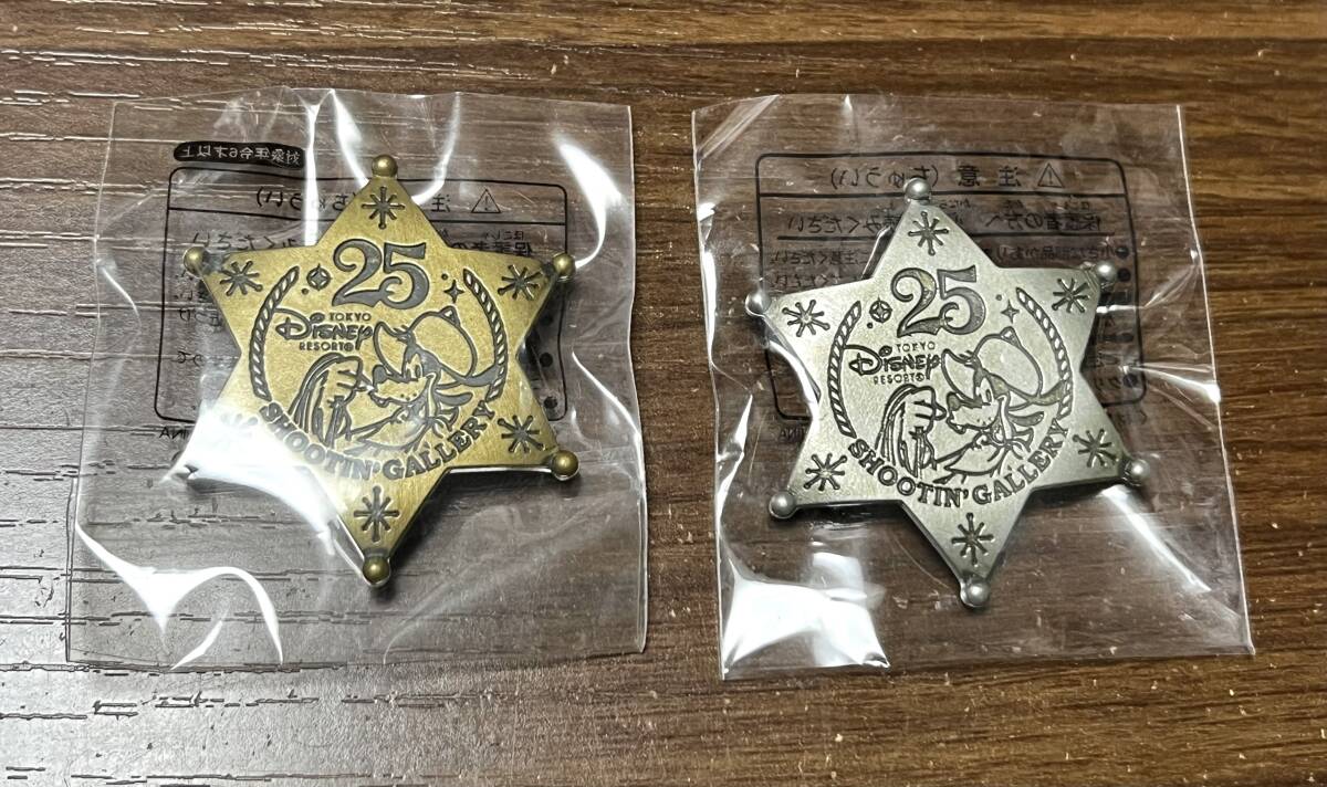 TDL シューティングギャラリー 25周年アニバーサリー 記念品 2点セット拍卖