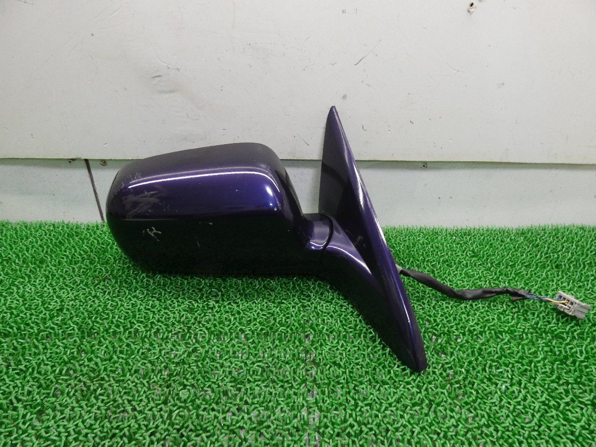 B3963 ア D ホンダ アコード ACCORD CL1 ユーロR euroR 純正 ドアミラー サイドミラー 青 ブルー 5ピン 5P 右 運転席 CL CF CH拍卖