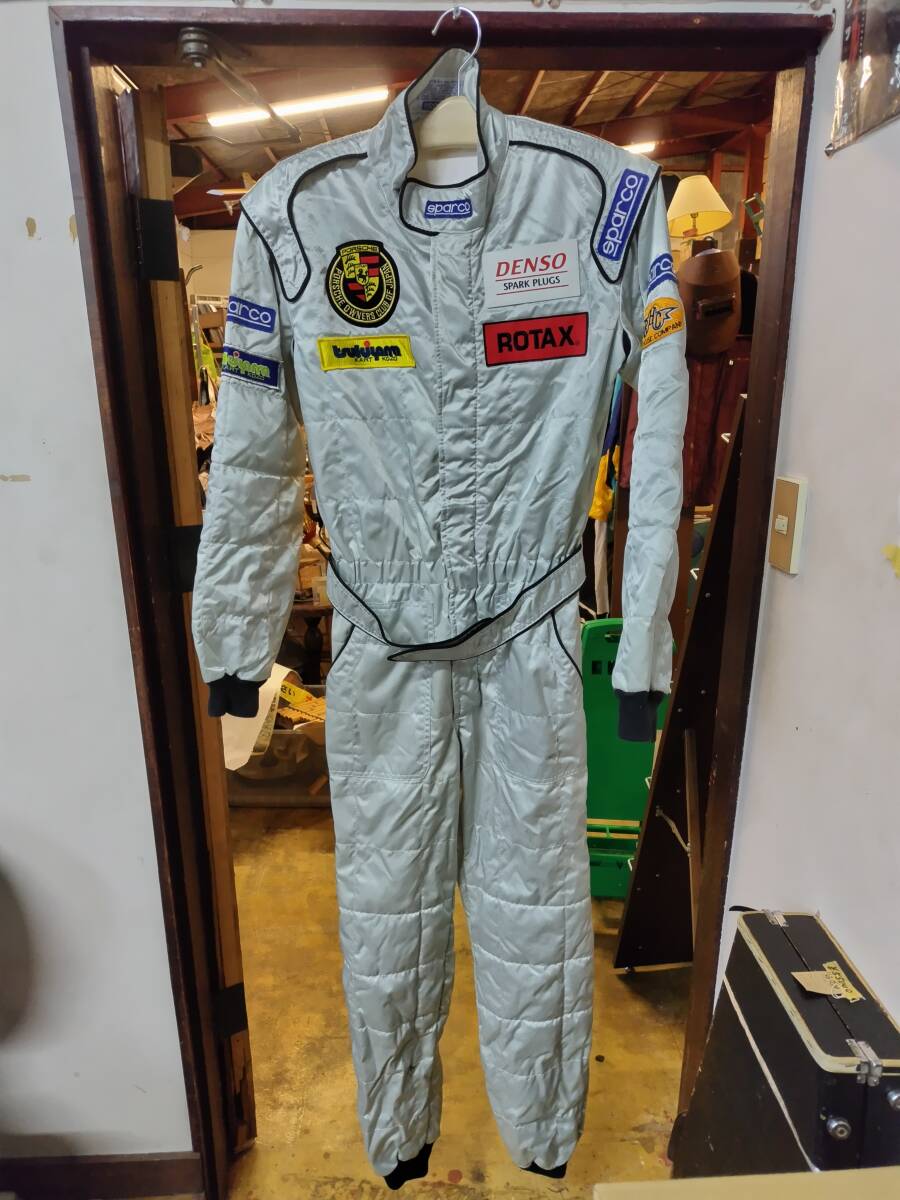 ヴィンテージ? sparco スパルコ レーシングスーツ シルバー拍卖