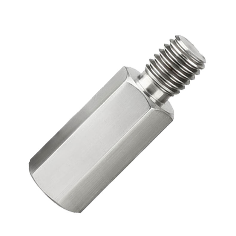 M5 x 0.8 雄ねじ 8mm 全長 20mm 304ステンレス鋼 雄雌 六角 カップリングナット ボルト 継手 5本入拍卖