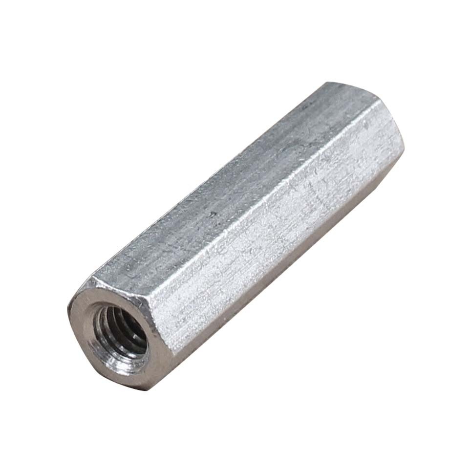 M16 x 2.0 二面幅 24mm 長さ 100mm 1個入 両端右ねじ ステンレス鋼 特殊 六角 ロングカップリングナット拍卖