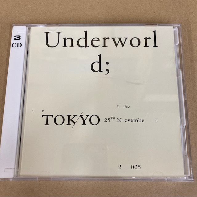 UNDERWORLD / Live in TOKYO 25th November 2005 3枚組 拍卖
