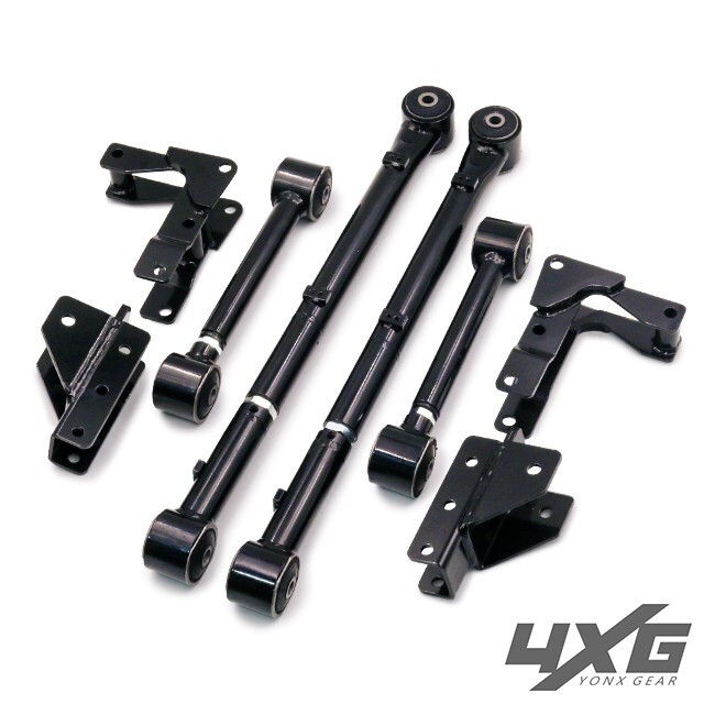 JB23 改良版 5リンクキット リア 調整式 4XG ヨンクスギア スチール製 ブラック :98 A10拍卖