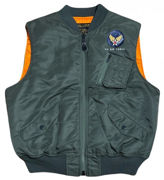 美品 U.S. AIR FORCE ミリタリー MA−1 タイプ フライト ベスト / 米軍拍卖
