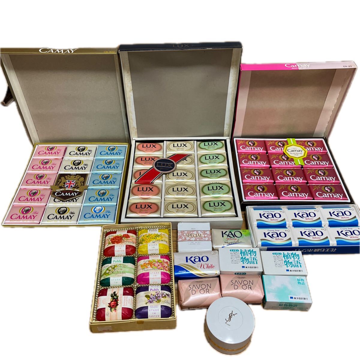 石けんまとめ売り 64個 花王 LUX ユニリーバ CAMAY Puhlsドイツ製拍卖