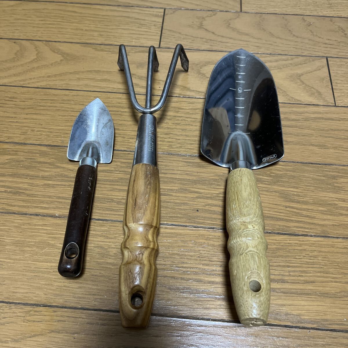 ガーデニング 園芸 スコップ ガーデニング用品 昭和レトロ 3本セット拍卖