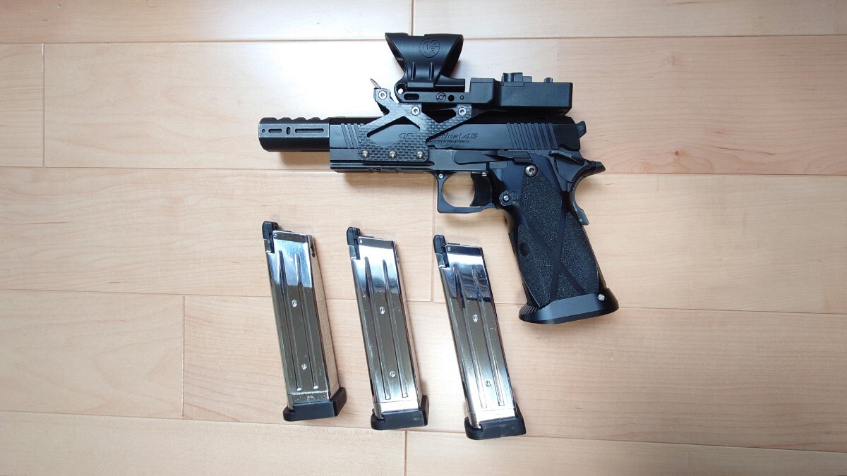 ハイキャパ4.3ベース レースガン カスタム 東京マルイ ガスブローバック TTI マガジン コンバットマスター メタルグリップ拍卖