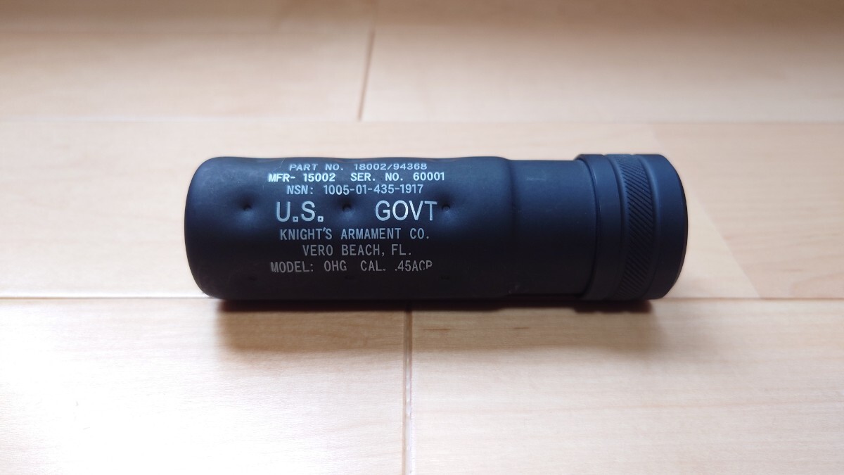 ・Laylax リアルタイプ ナイツサイレンサー サプレッサー 14mm逆ネジ拍卖