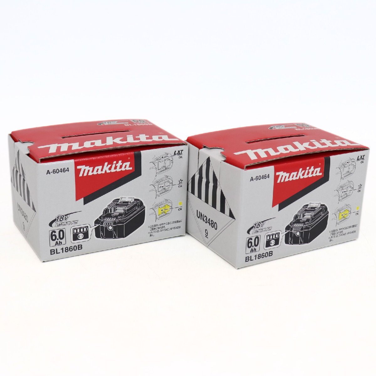 マキタ Makita BL1860B 18V 6.0Ah リチウムイオンバッテリー 2個セット 純正 未使用 中古 / 12722 HMR拍卖
