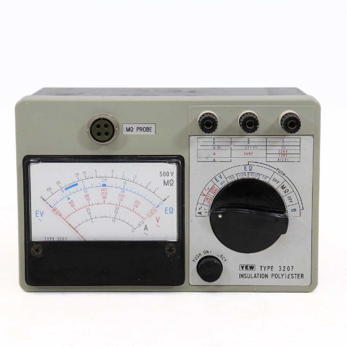 12145-O-60-S 横河 配電試験器 3207 YOKOGAWA アース メガー 絶縁 接地抵抗計 テスター 漏電 リーク YEW拍卖