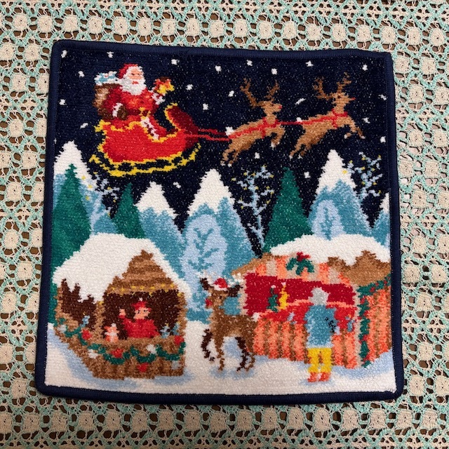 ◆新品 フェイラー FEILER タオルハンカチ Winter 2024  雪の街・サンタクロース・クリスマス・Christmas 冬柄 クリスマス拍卖