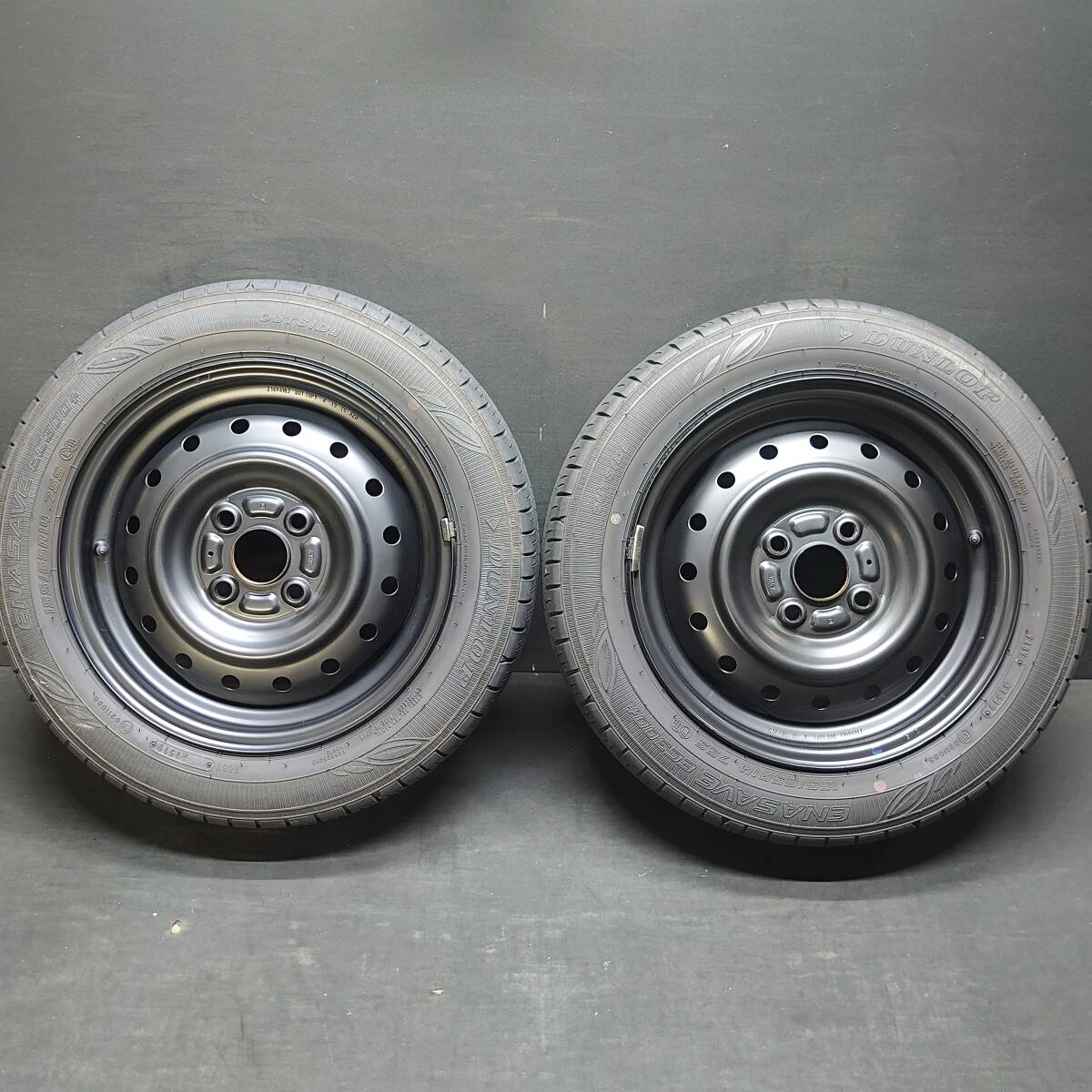 ★☆ スズキ純正 ダンロップ 155/65R14 モコ ルークス Pixo ラパン ワゴンR スペーシア PCD100/+45 2本組み #24866 ☆★拍卖