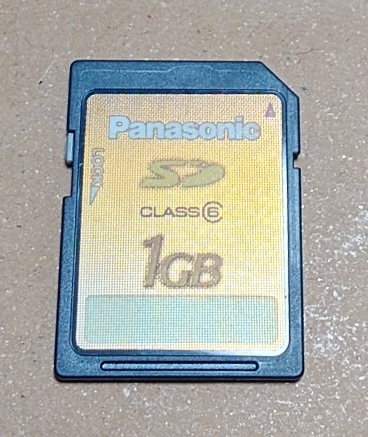 Panasonic SDカード 1GB拍卖