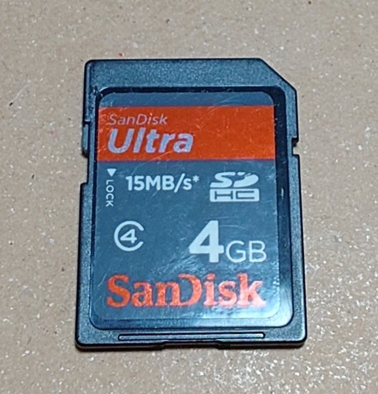 SanDisk SDカード Ultra SDHC 4GB拍卖