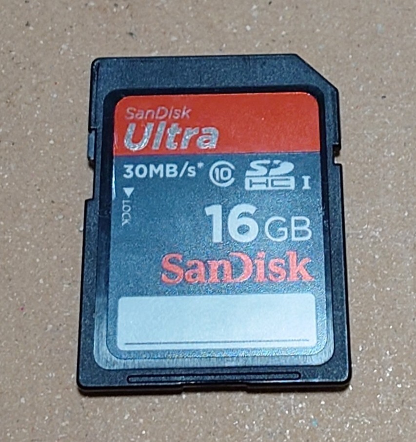 SanDisk SDカード Ultra SDHC 16GB拍卖