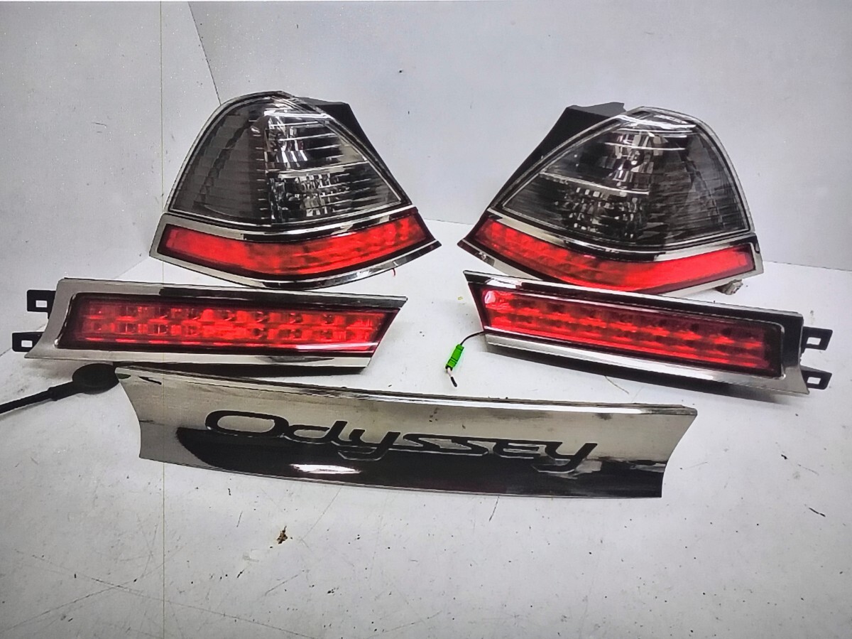 JDM ホンダ オデッセイ RB1 RB2 クロムライニング テールライト ガーニッシュ コンプリートセット 純正 No.0394拍卖