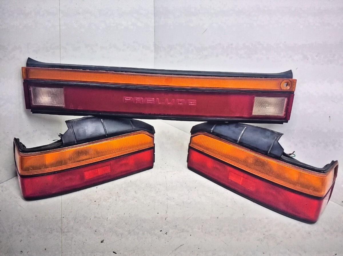 JDM ホンダ プレリュード BA4 BA5 テールライト ガーニッシュ セット STANLEY 016-3975 純正 No.3791拍卖