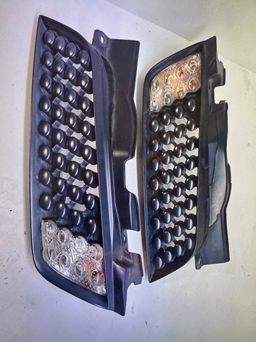 JDM オリジナル 日産 マーチ マイクラ K12 オプション フロントグリル ライト付き 純正 No.6753拍卖