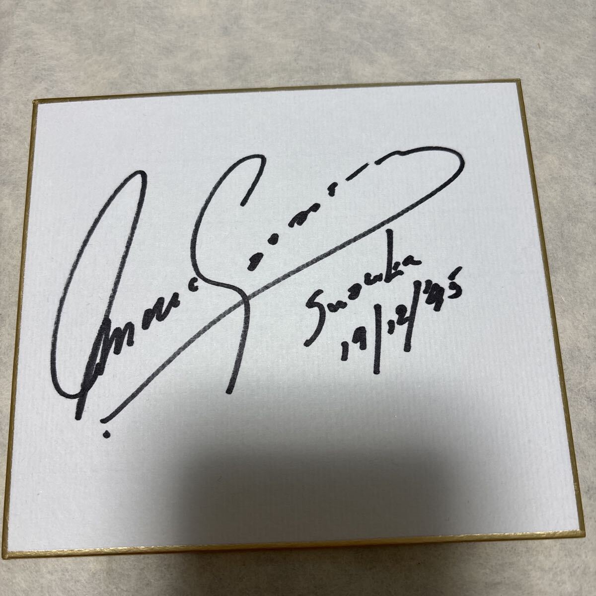 マーク.グーセンス選手直筆サインミニ色紙拍卖