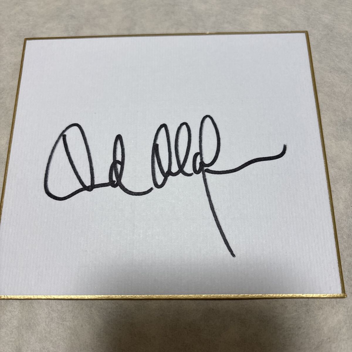 アンデルスオロフソン選手直筆サインミニ色紙拍卖