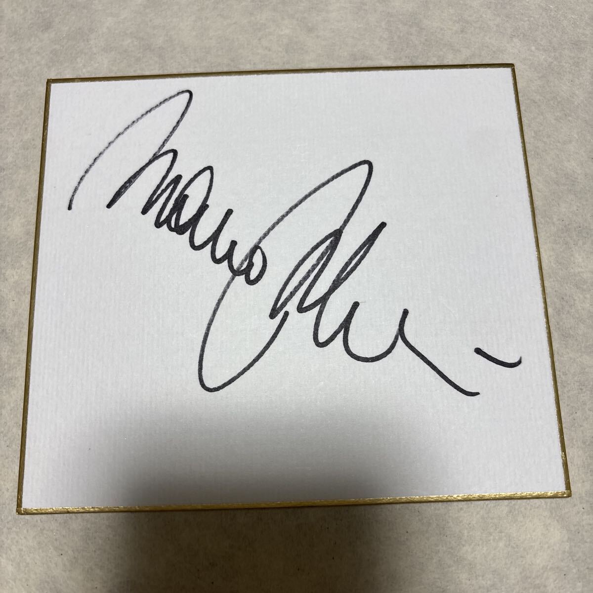 マウロ.マルティニ選手直筆サインミニ色紙拍卖