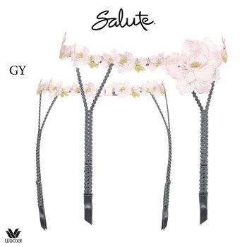 新品・タグ付き☆ワコール☆サルート☆03G・日本の花嫁☆GY☆ガーターベルトM拍卖