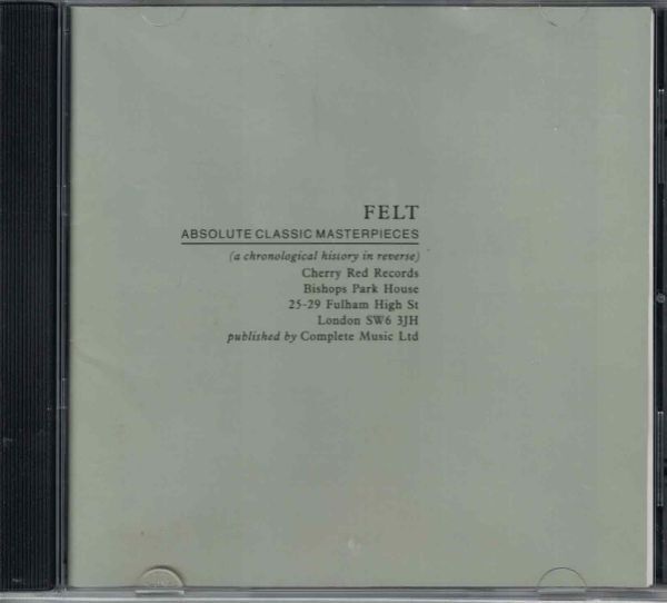 CD◆フェルト FELT/アブソリュート・クラシック・マスターピース~チェリーレッド時代ベストアルバム(1981~89)★同梱歓迎!ケース新品!拍卖