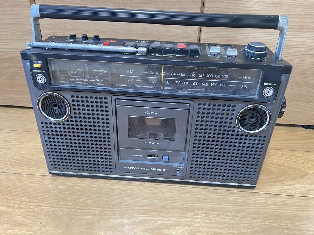 SANYO MR-9500 ラジカセ/ サンヨー 昭和レトロ 中古品 通電未確認拍卖