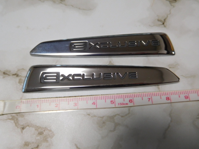 売り切り・・♪中古・シトロエン・C5/C6?CITOREN・EXCLUSIVE・エクスクルーシブ(左右)エンブレムバッジ・当時物・レトロ・旧車・拍卖