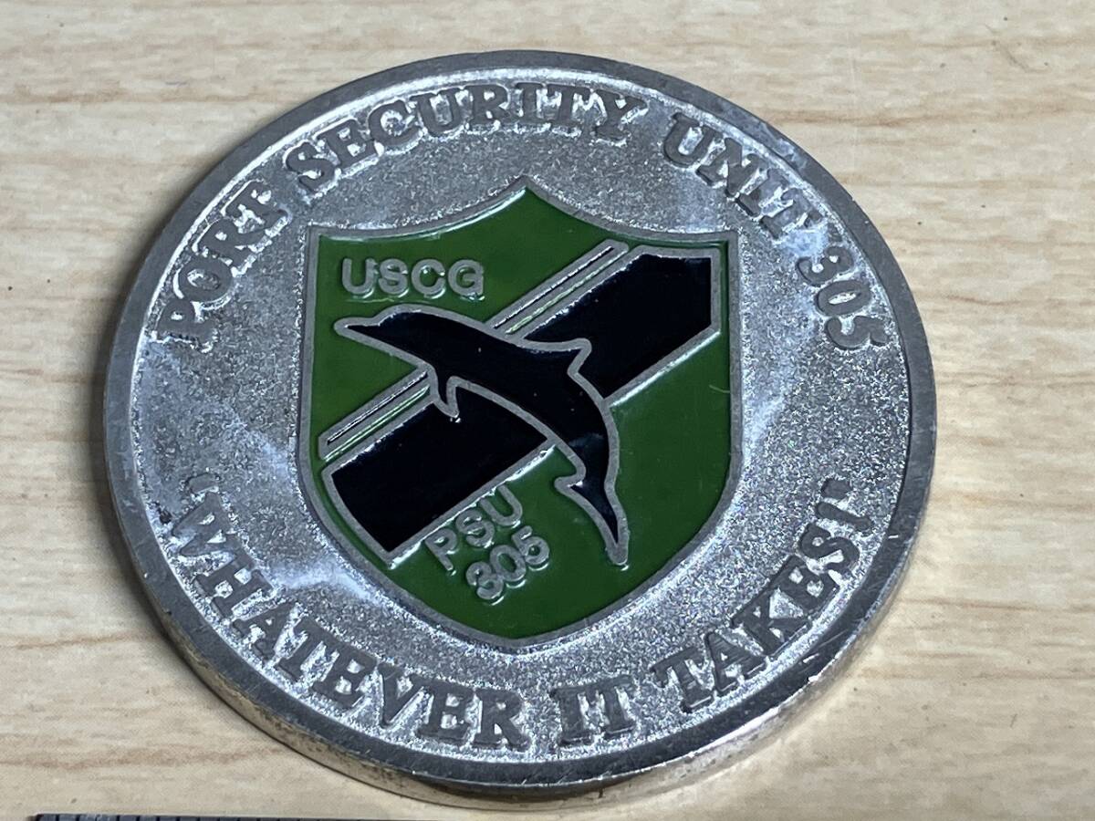 【チャレンジコイン】アメリカ沿岸警備隊(USCG)港湾警備部隊305 徽章拍卖