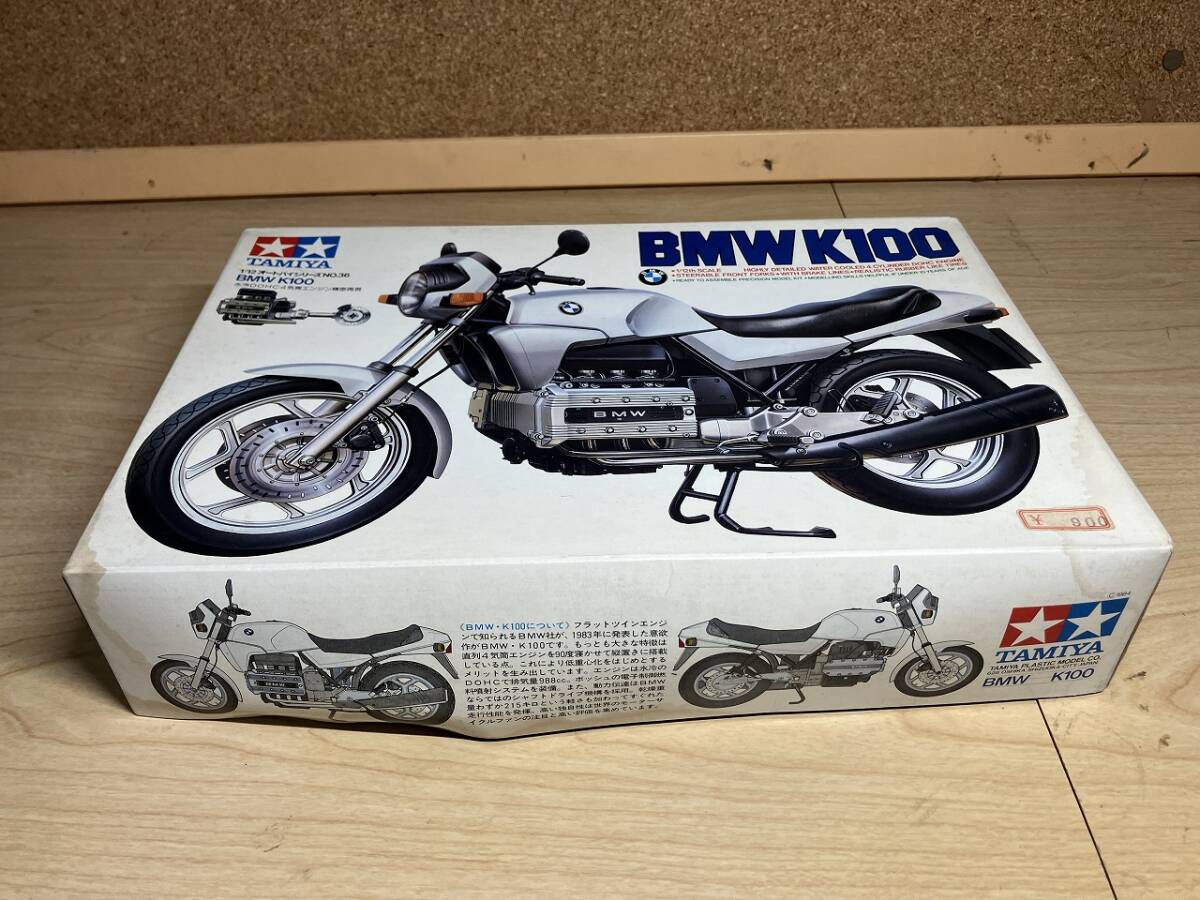 【未組立 箱ダメージ有】小鹿 タミヤ 1/12 BMW K100 バイク プラモデル 当時もの拍卖