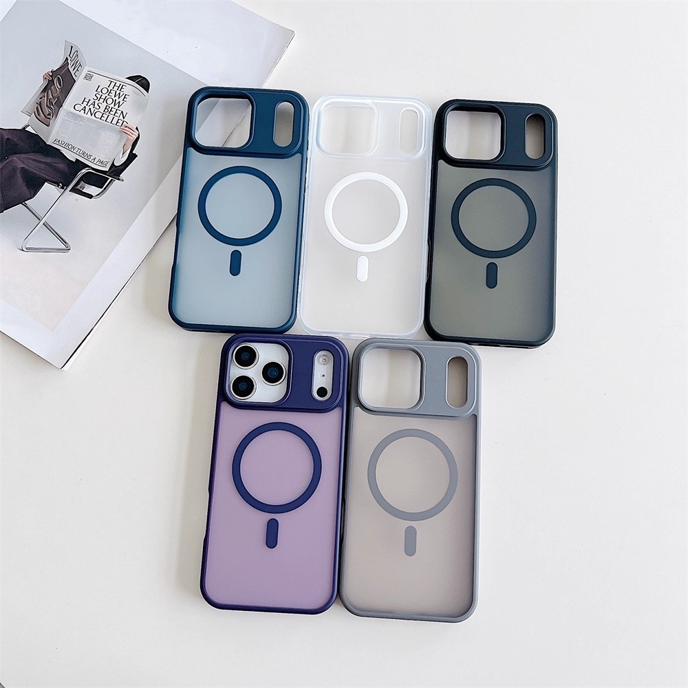 iPhone17 ケース 6.3インチ対応 磁吸 マット質感 スマホケース 薄型 軽量 指紋防止 耐衝撃 保護カバー おしゃれ拍卖