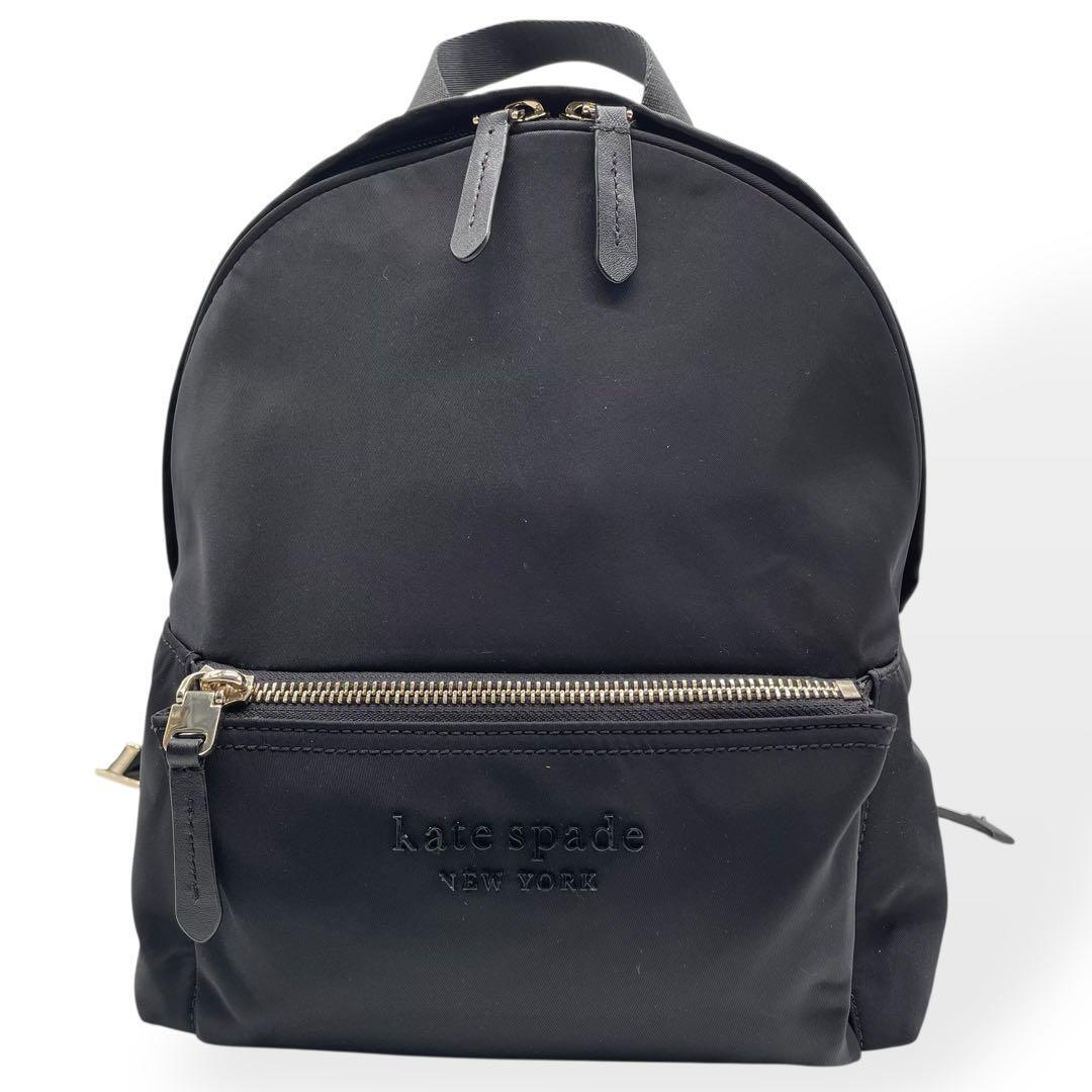 極美品 Kate Spade リュックサック ミニ ナイロン ブラック拍卖