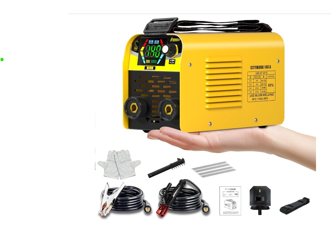 C21 アーク溶接機【溶接専門家監修】100V 最大出力140A 液晶表示 ミニポータブル 1台2役 MMA・LIFT TIG対応 IGBTインバーター直流拍卖