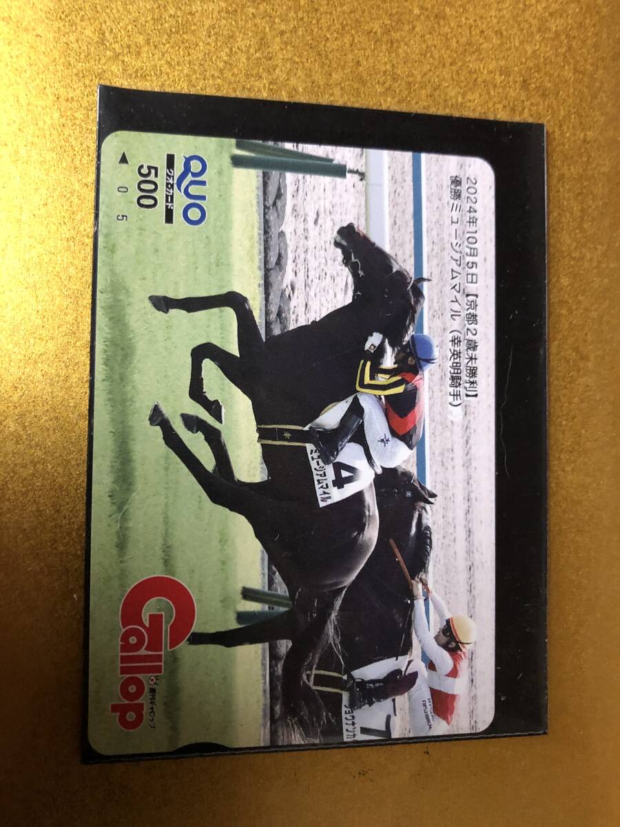 競馬皐月賞馬ミュージアムマイル京都2歳未勝利幸英明ウイナークオカ新品未使用非売品レア拍卖