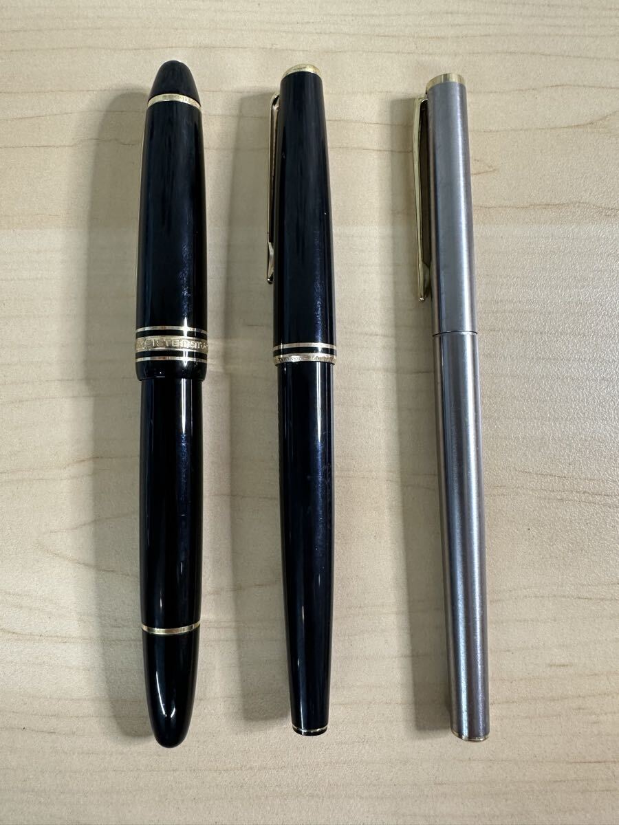 【旧TK0187】1円〜 MONTBLANC モンブラン 万年筆 14K 585 3点セット拍卖