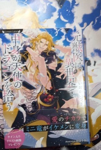 大判・LFSS+帯付「元獣医は異世界で、中身が天使のドラゴンを拾う」いおかいつき/奈良千春拍卖