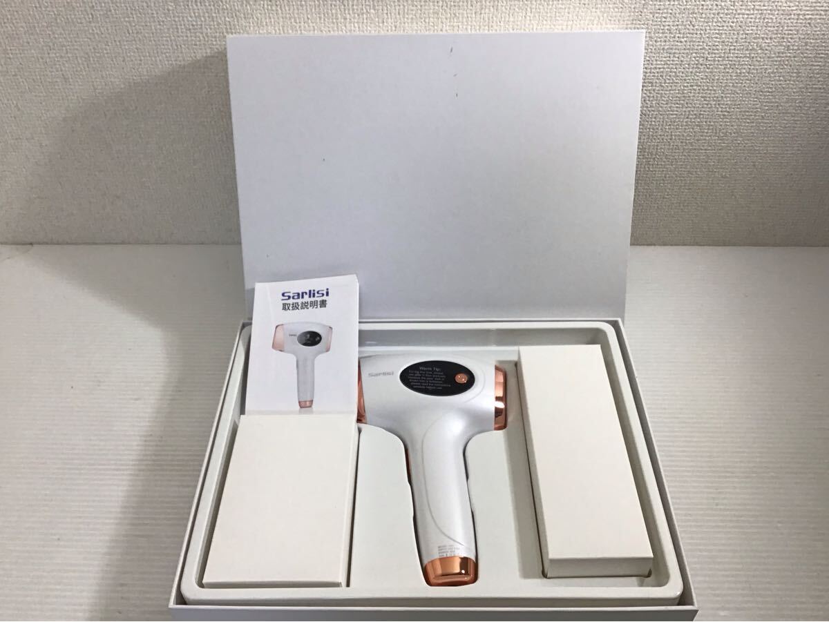 ★美品★ Sarlisi/サーリシ IPL 光脱毛器 Ai01 家庭用 全身脱毛 男女 照射レベル9段階 白ピンク 保護メガネ付拍卖