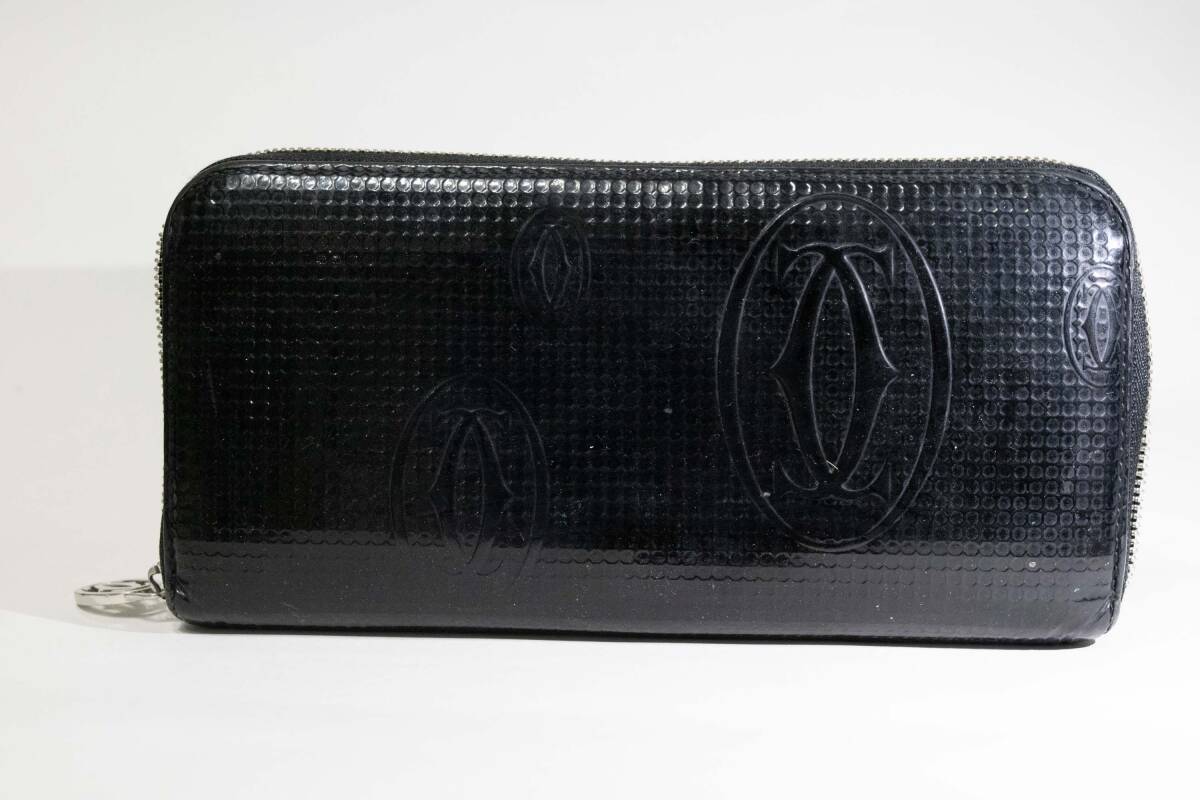 カルティエ ハッピーバースデー ラウンドロゴ ファスナーウォレット フランス拍卖