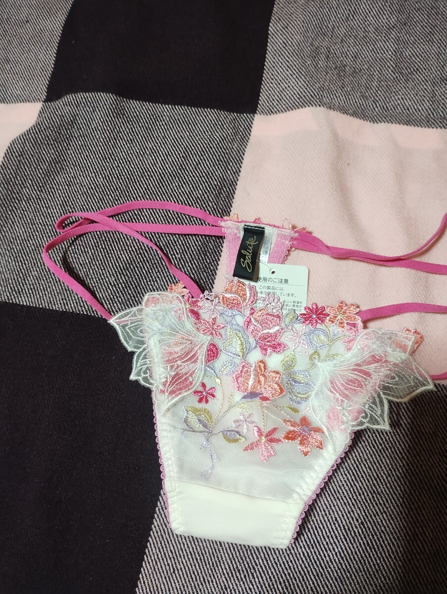 ワコール サルート おとめ座 ソング M 未使用 ピンク&ホワイト  キラキラ 廃盤拍卖