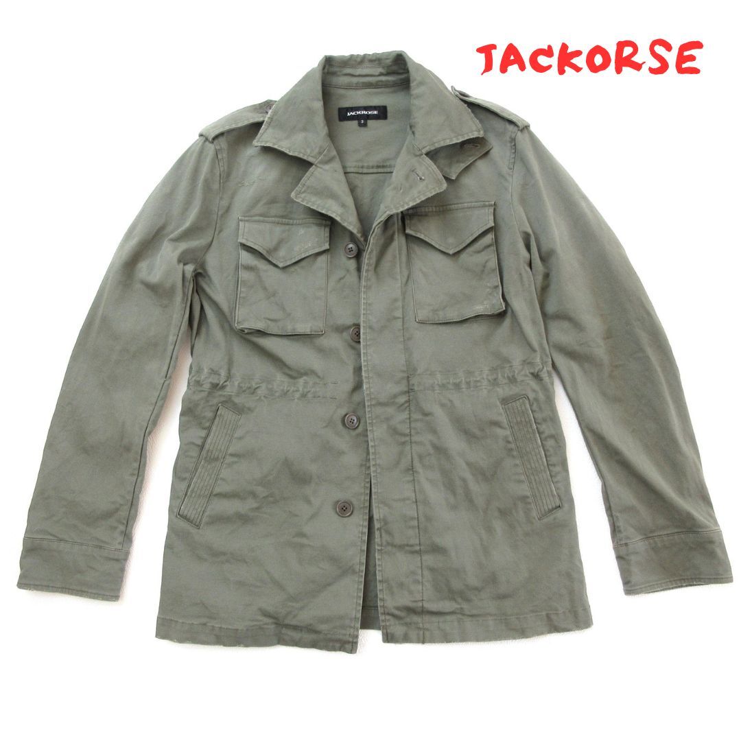 【JACKORSE】ジャックローズ ミリタリージャケット 0119拍卖