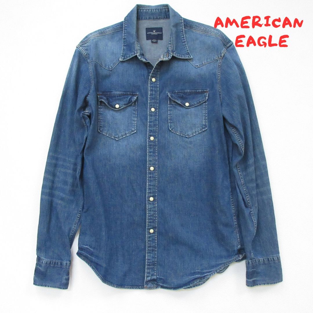 【AMERICAN EAGLE 】アメリカンイーグル デニムシャツ 0210拍卖