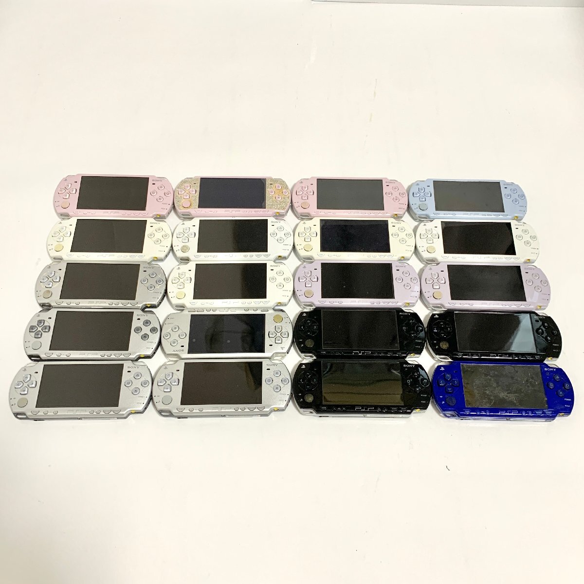 PSP-2000 本体 20台 まとめ 動作未確認 ジャンク PlayStation Portable SONY プレイステーションポータブル PSP2000 console バッテリー無拍卖