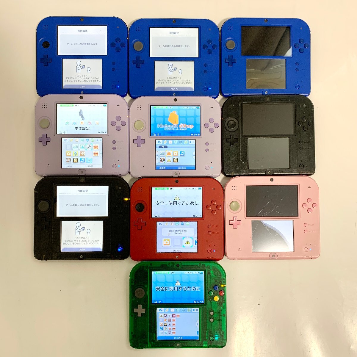 Nintendo 2DS 本体 10台 まとめ売り 動作未確認 ジャンク ニンテンドー 任天堂 console FTR-001拍卖