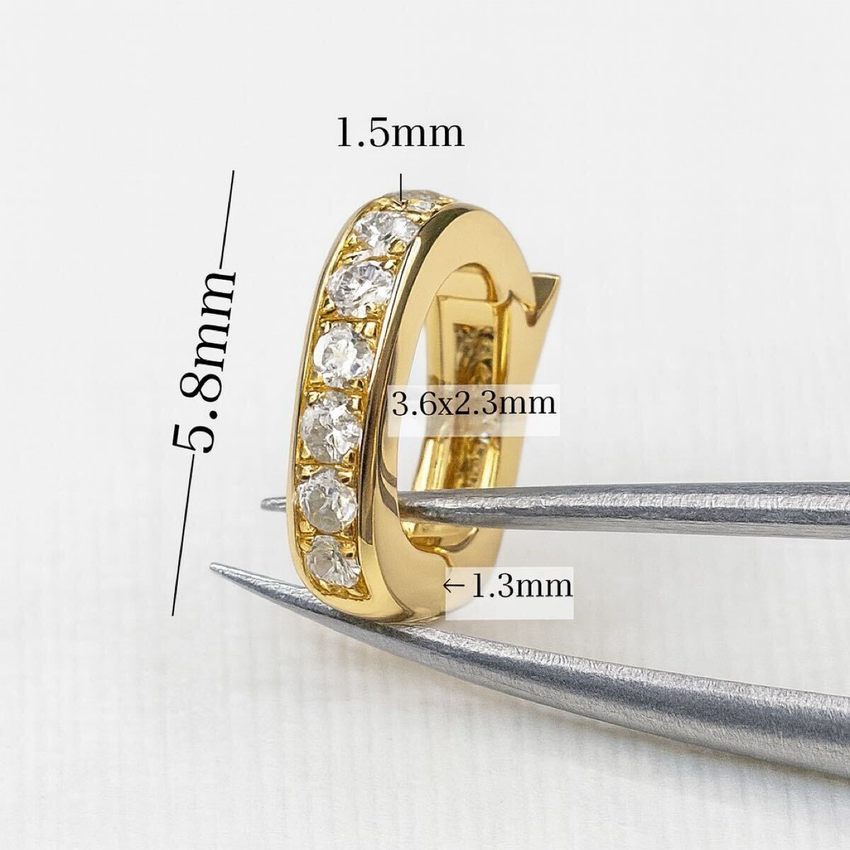 K18YG WG PG バチカン パーツ ダイヤモンド クリッカー ダイヤ 18K チェーンパーツ ペンダントパーツ ネックレスパーツ K18 YG クラスプ拍卖