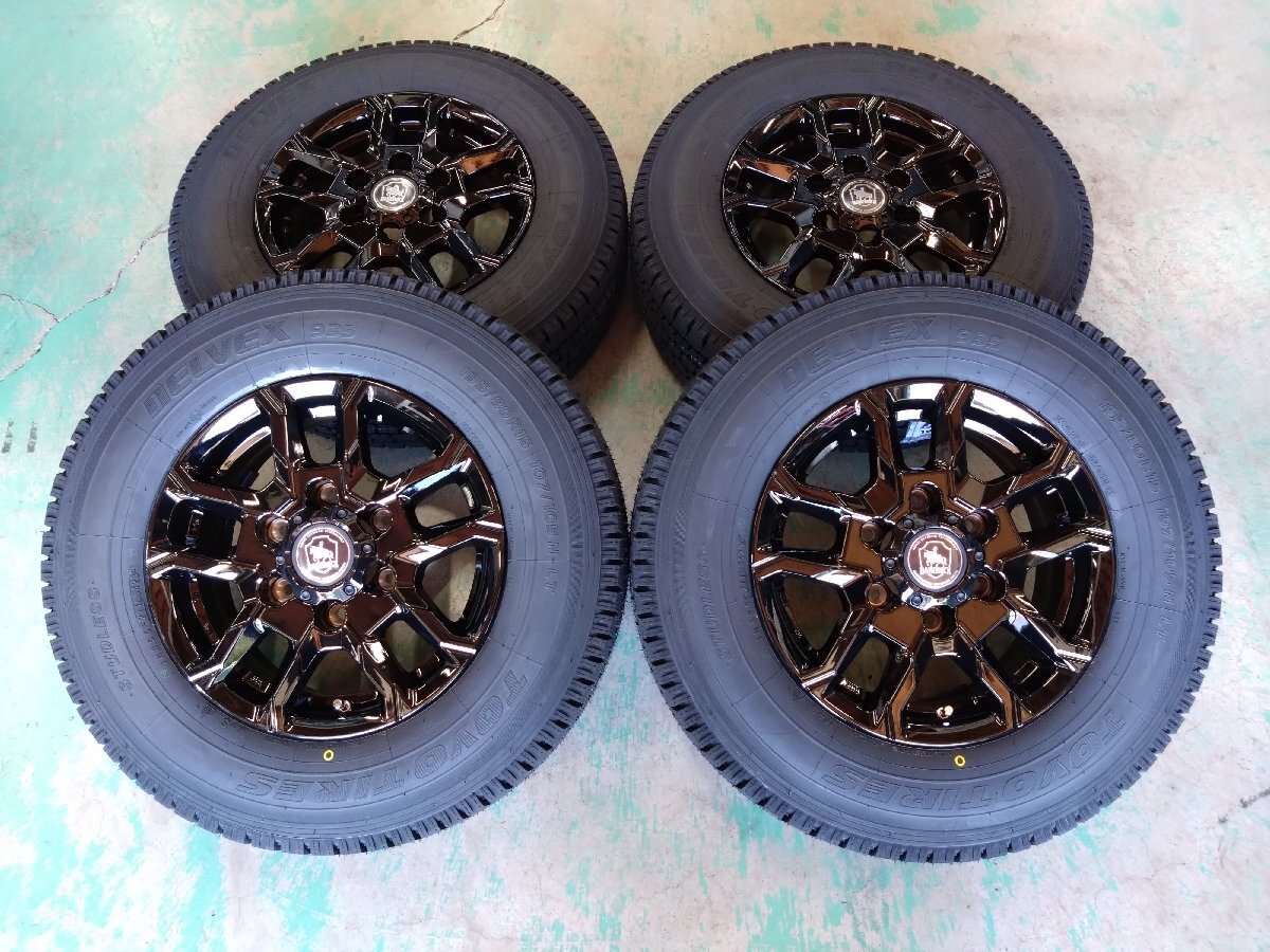 2023年製 新品スタッドレスセット トーヨー デルベックス935 195/80R15 KOSEI 15インチ6J+35 6H PCD139.7 ハイエースに P2309291拍卖