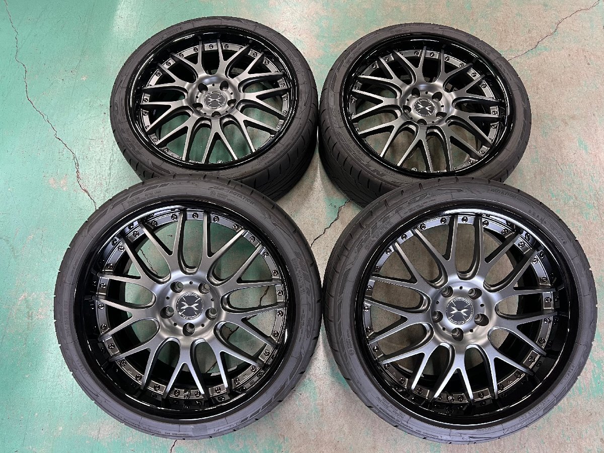 Weds マーベリック 709M 19インチ 8J +42 9J +40 5H PCD112 NITTO NT555 G2 245/35R19 2024年製 アウディA4 S4等 P2510102拍卖